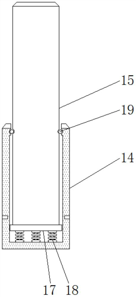 Improved split type ejector rod structure of hot forging die