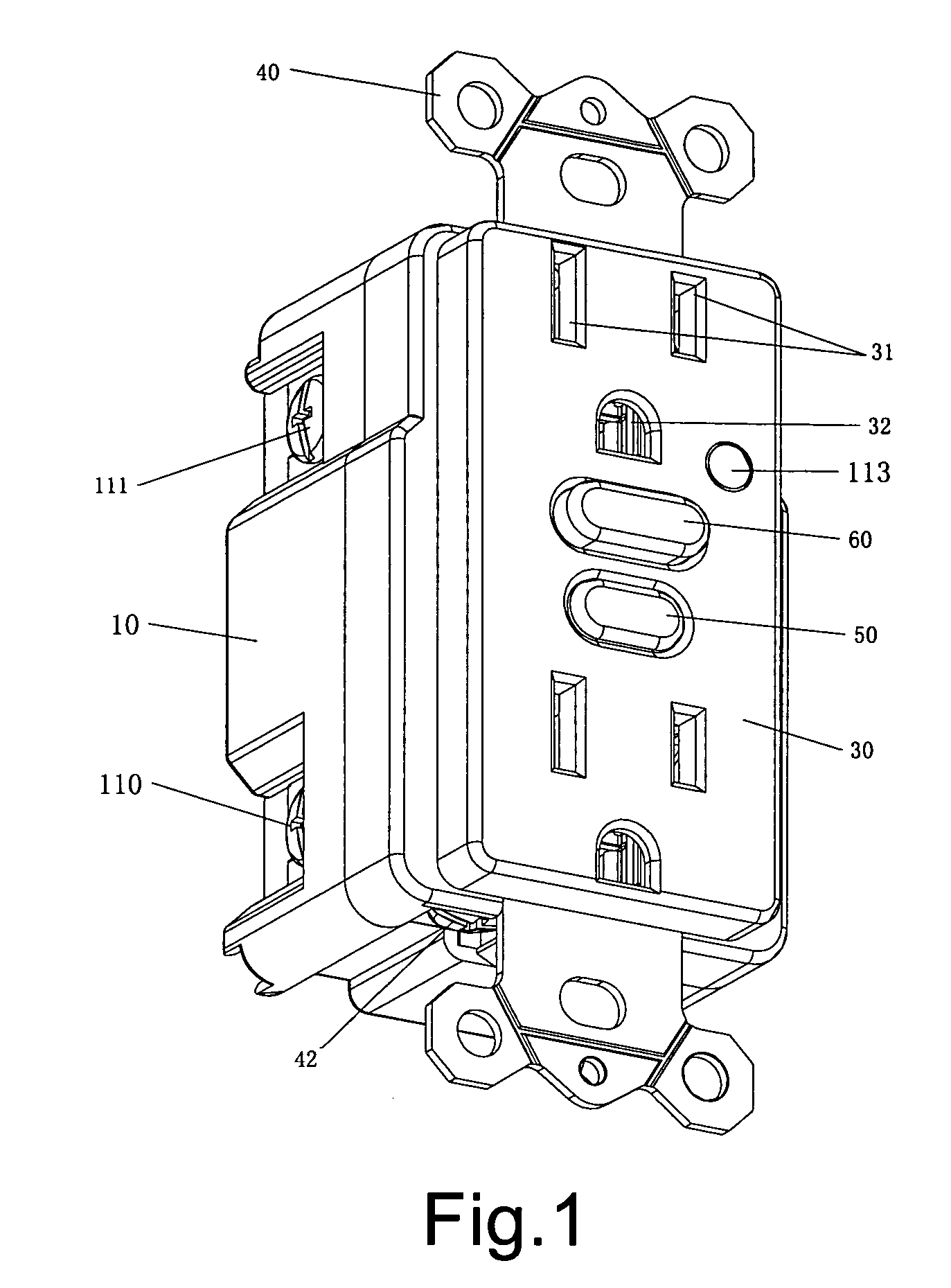 Grounding fault circuit interrupter