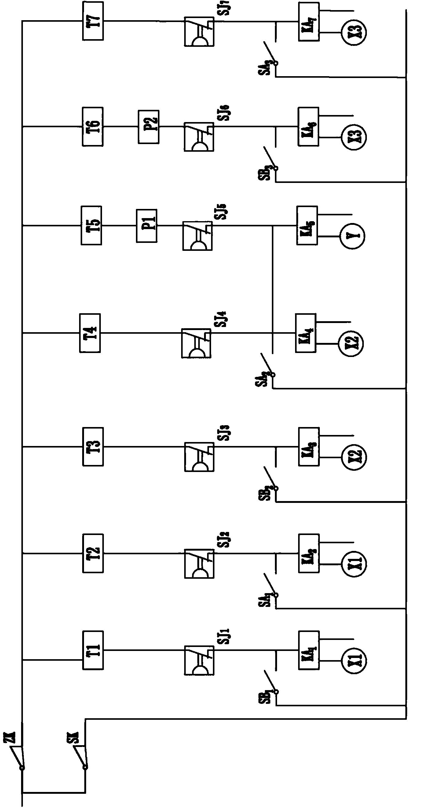 Energy-saving automatic adjusting system of air compressor