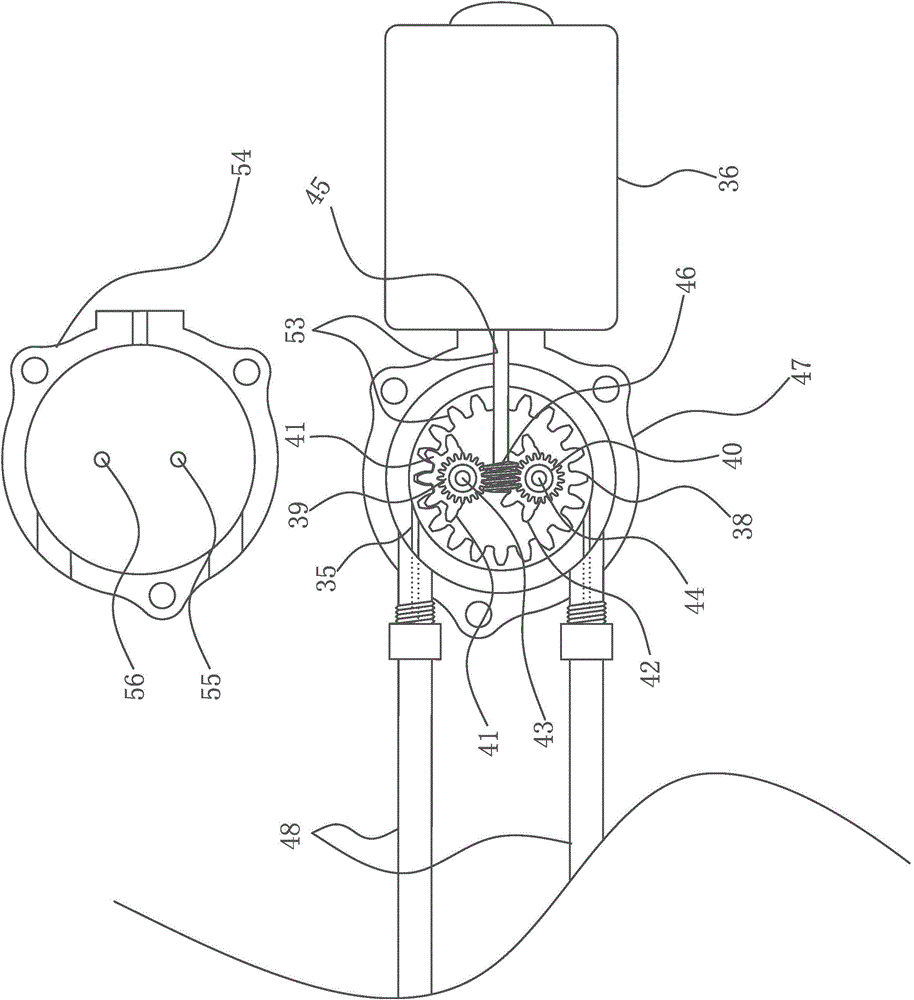 Three-scraper wiper line wheel driving windscreen wiper with flexible wall supporting