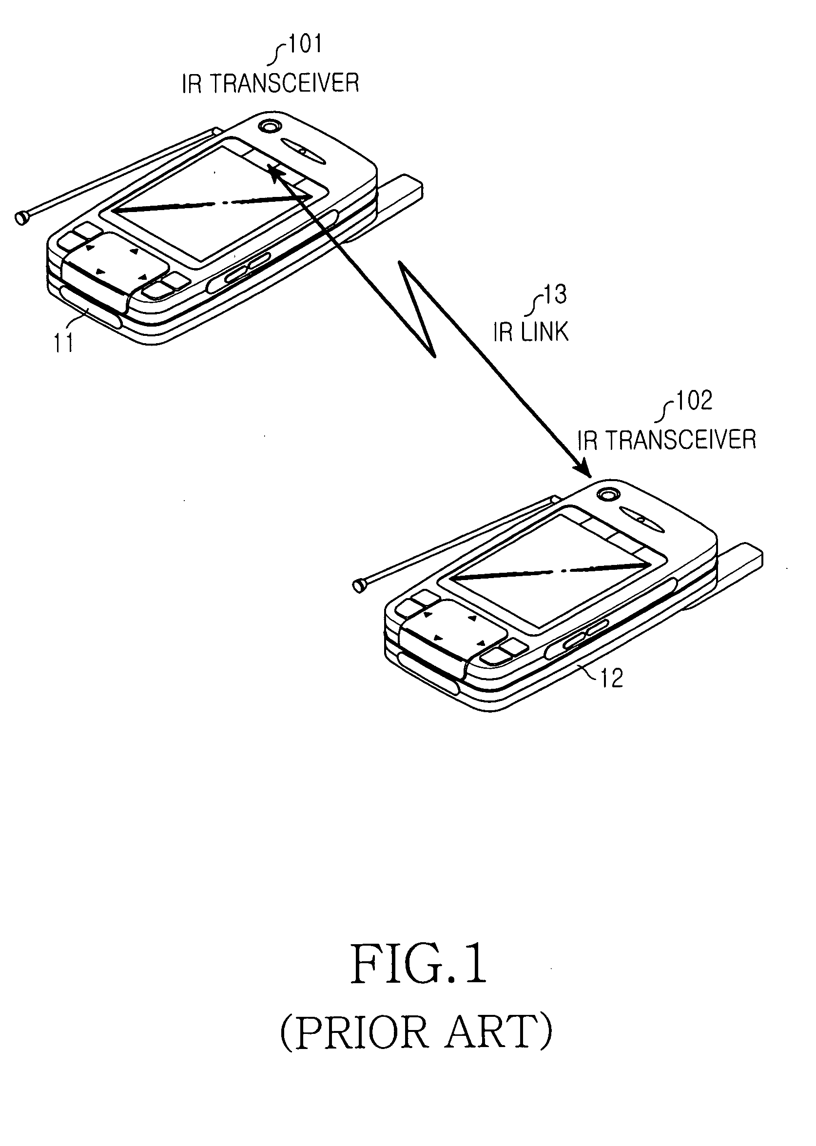 Wireless terminal for carrying out visible light short-range communication using camera device