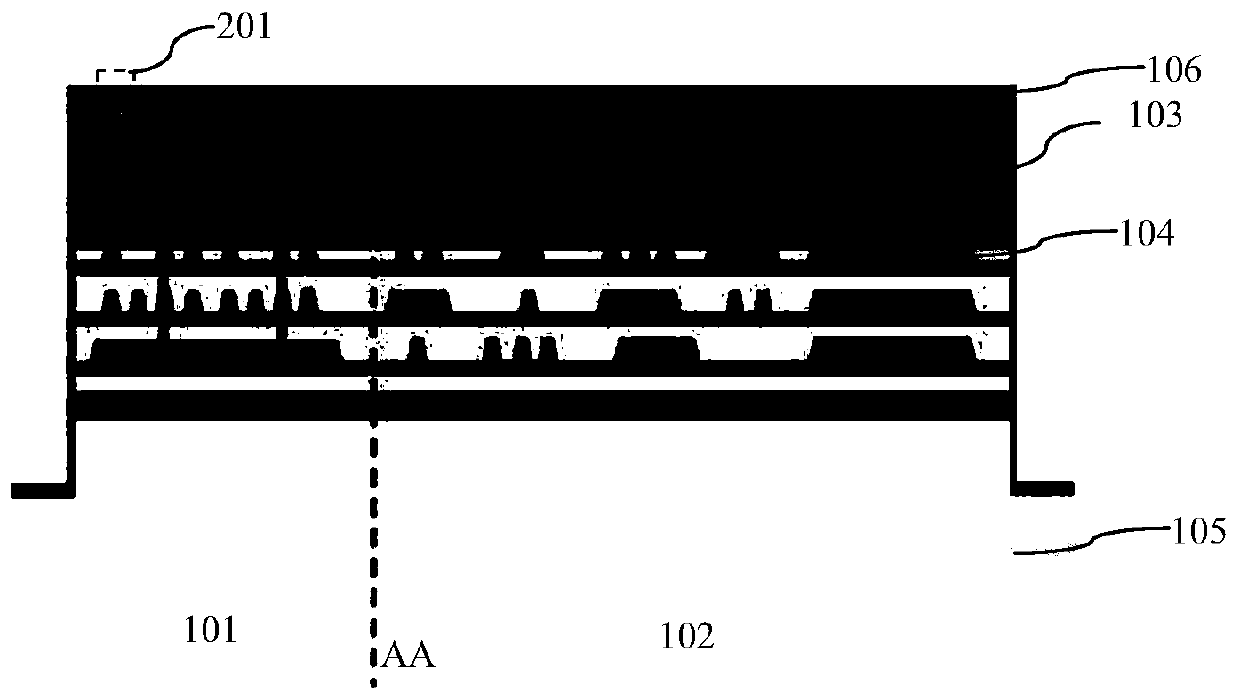 Test structure for monitoring backside-illumination electronegativity intensity and process integration method