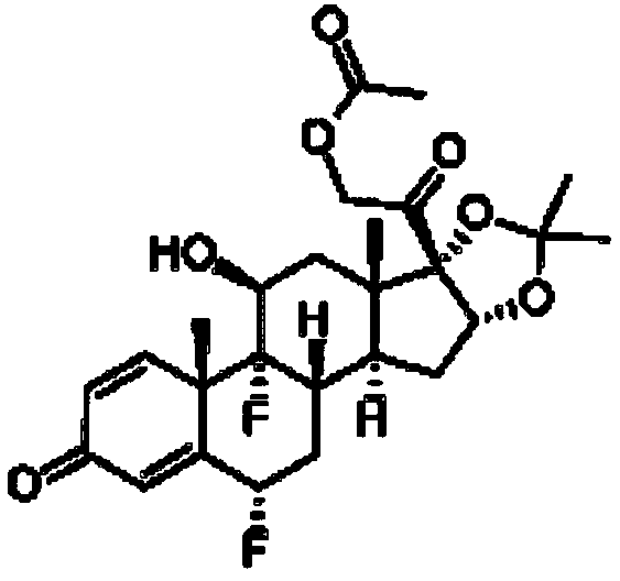 Preparation method for fluocinolone acetonide midbody