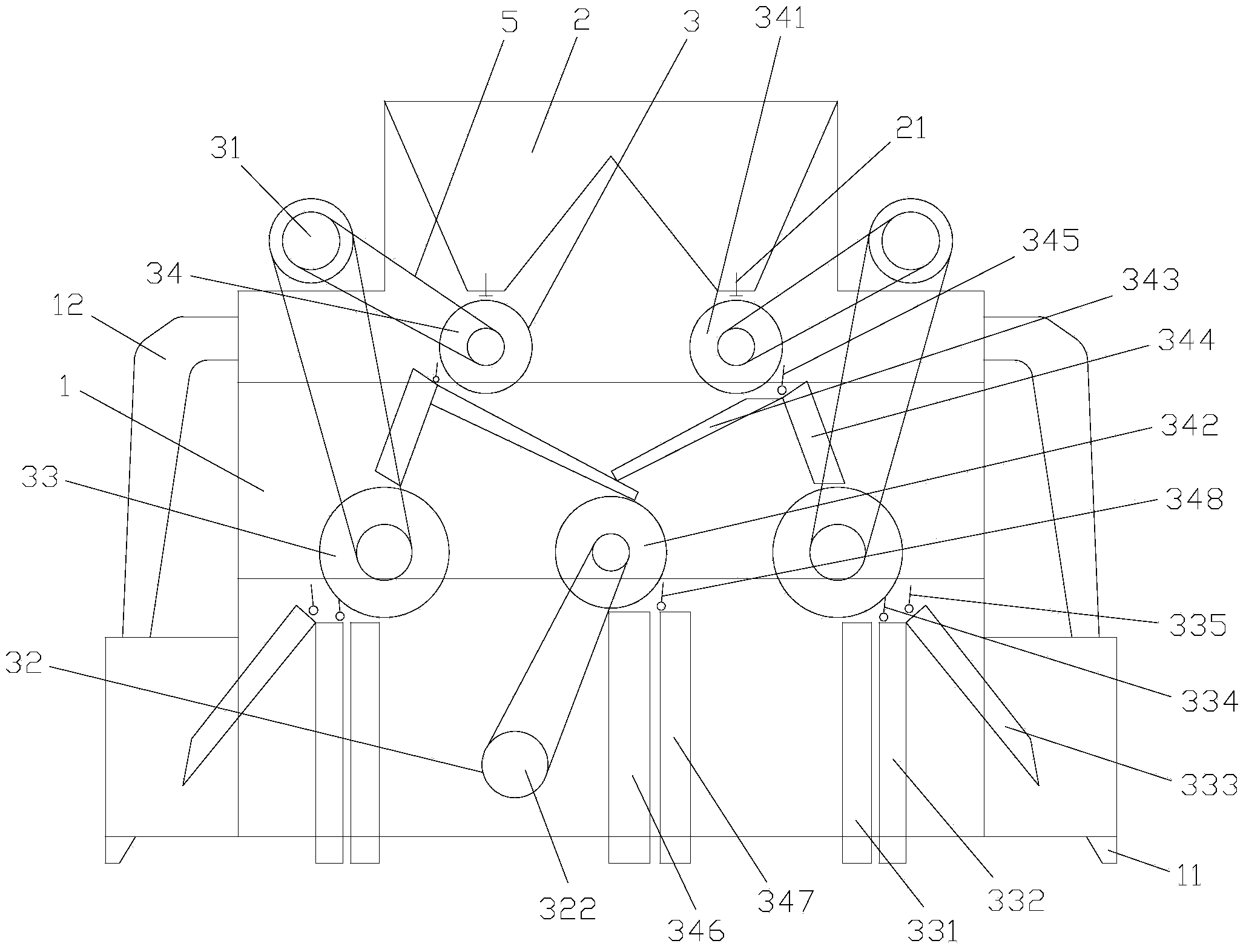 Iron-titanium ore magnetic separator