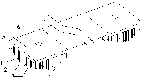 Heat radiator module special for concentrating photovoltaic solar heater