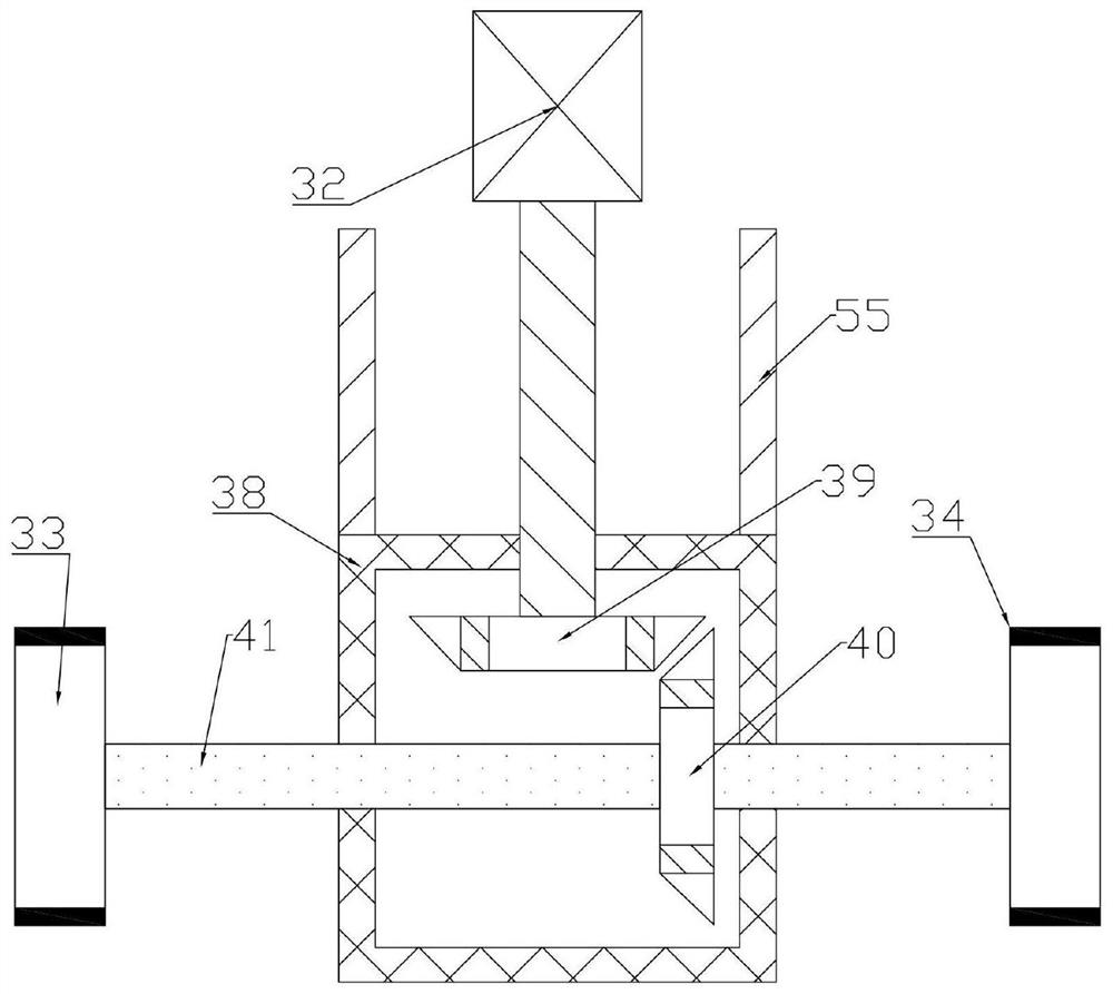 A large truck unloading auxiliary device