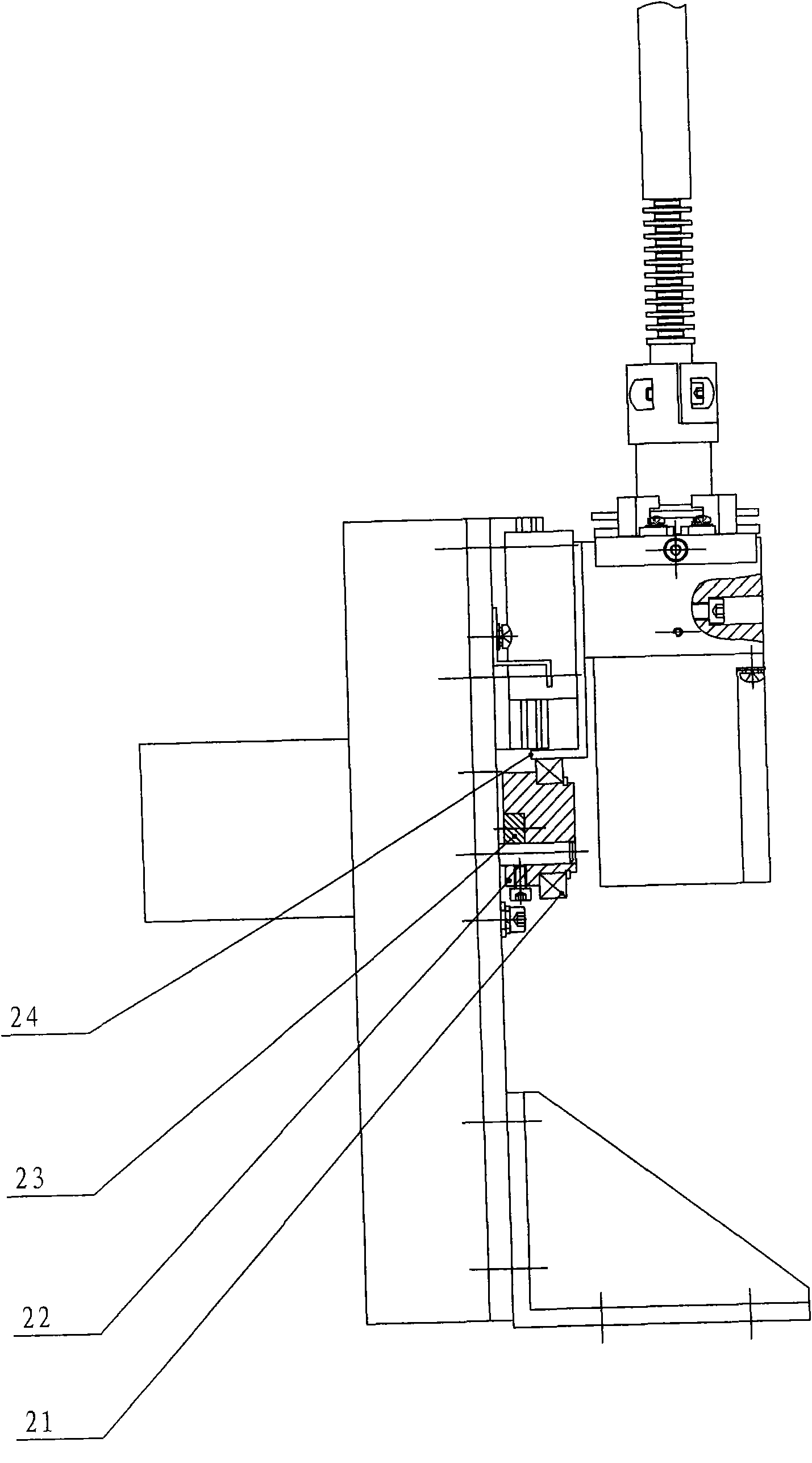 Cam type rising-falling and rotating mechanism of coal analysis instrument