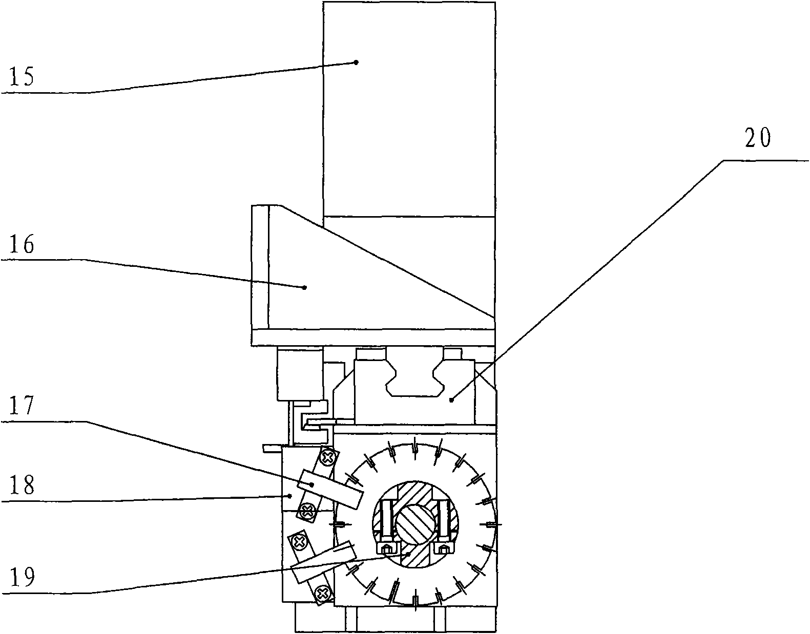 Cam type rising-falling and rotating mechanism of coal analysis instrument