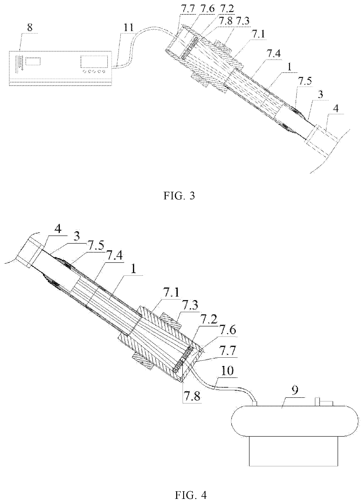 Long-service-life PWS Cable with Replaceable Sleeve and Shielding gas