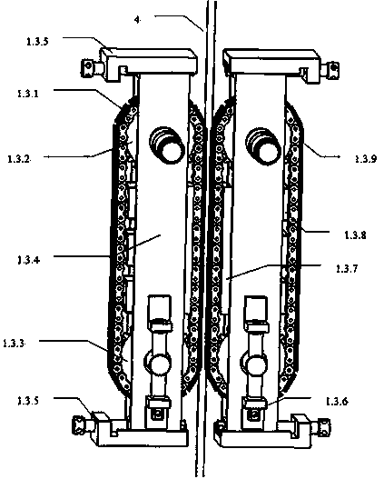 Holding pole traction type integrated pumping unit