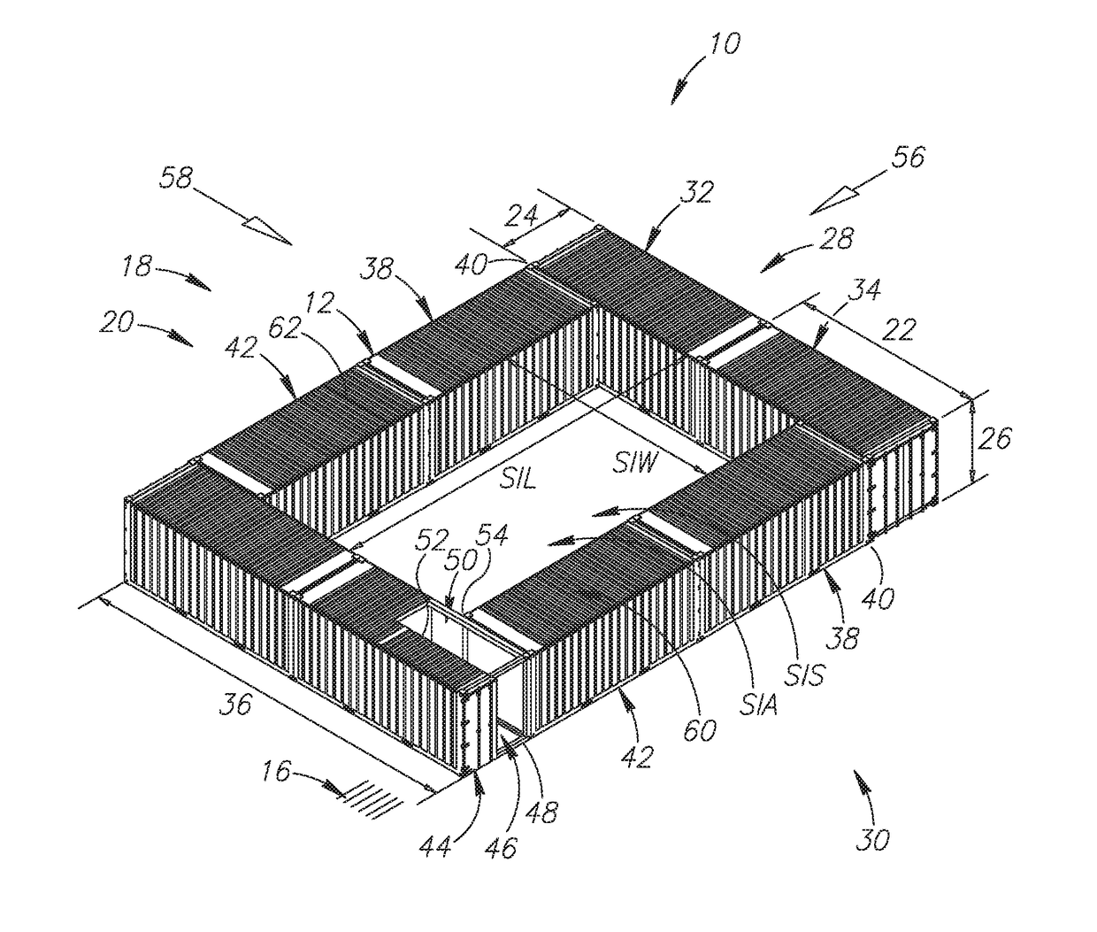 Containers shelter