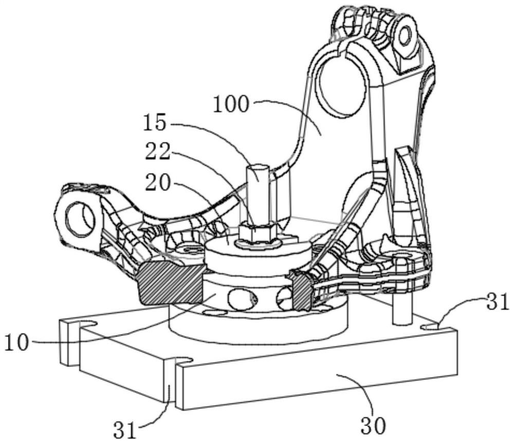 Fixture for correcting drilling path of drill bit