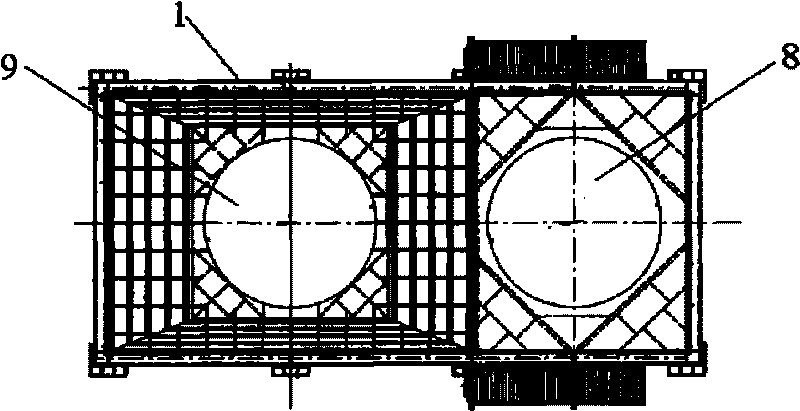 Waste gas-dust separator for cement kiln head and waste gas-dust separation method thereof