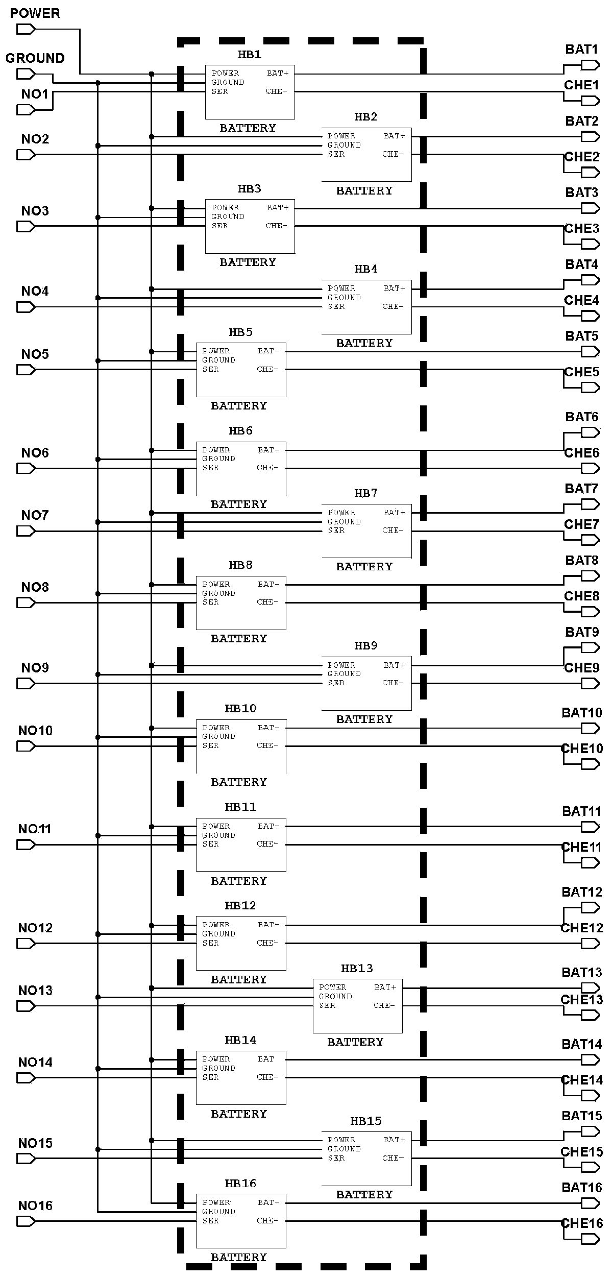 System for monitoring battery voltage