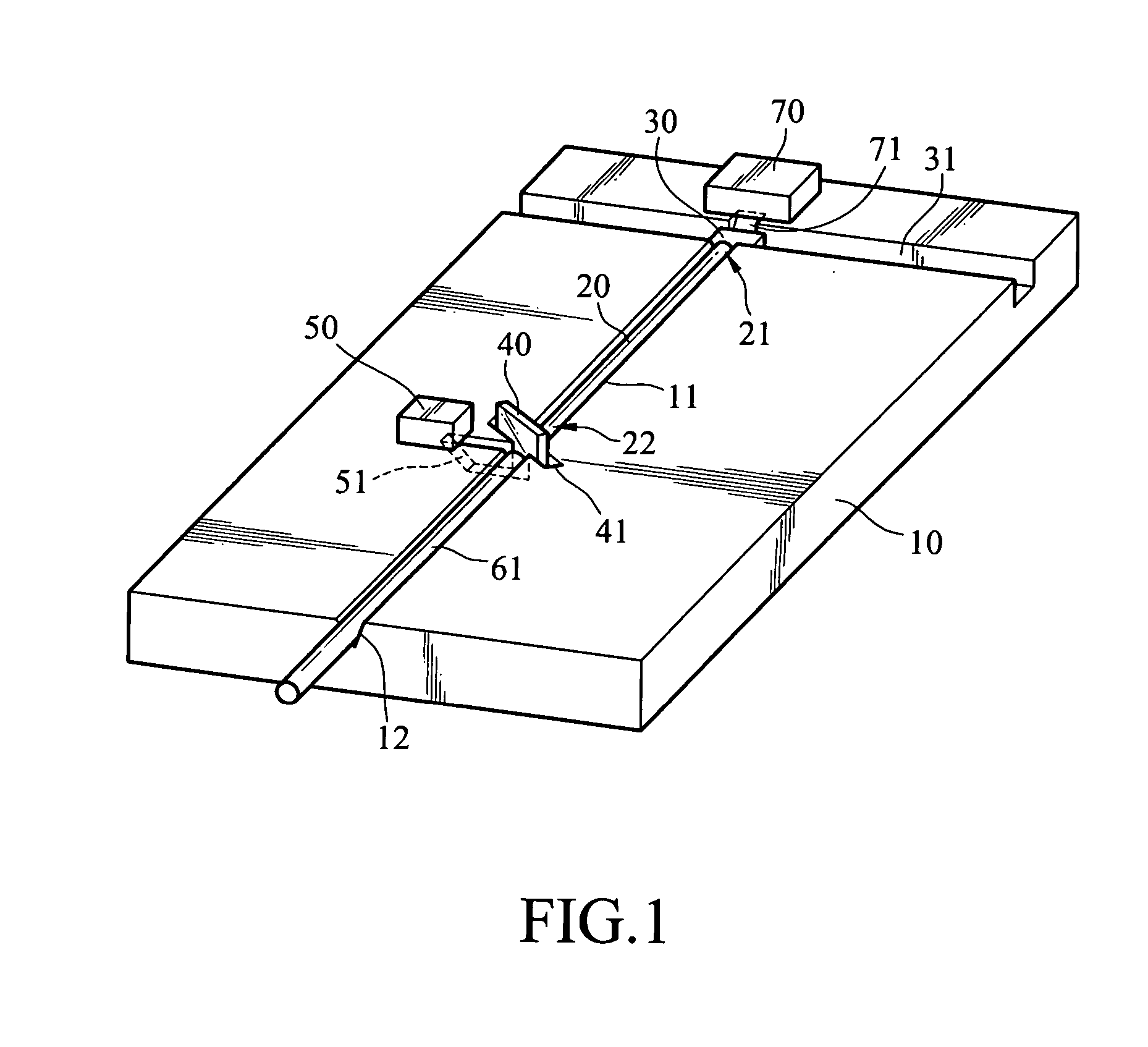 Fiber waveguide optical subassembly module