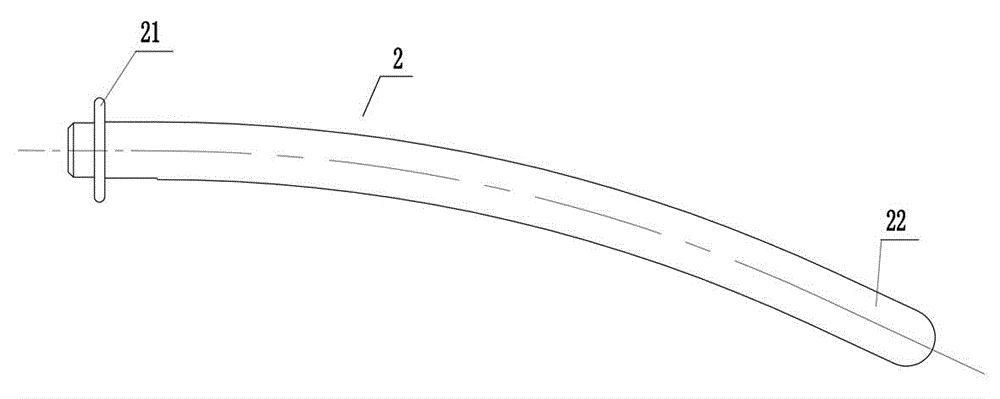 Elastic orthopedic stick for internal fixation of spines