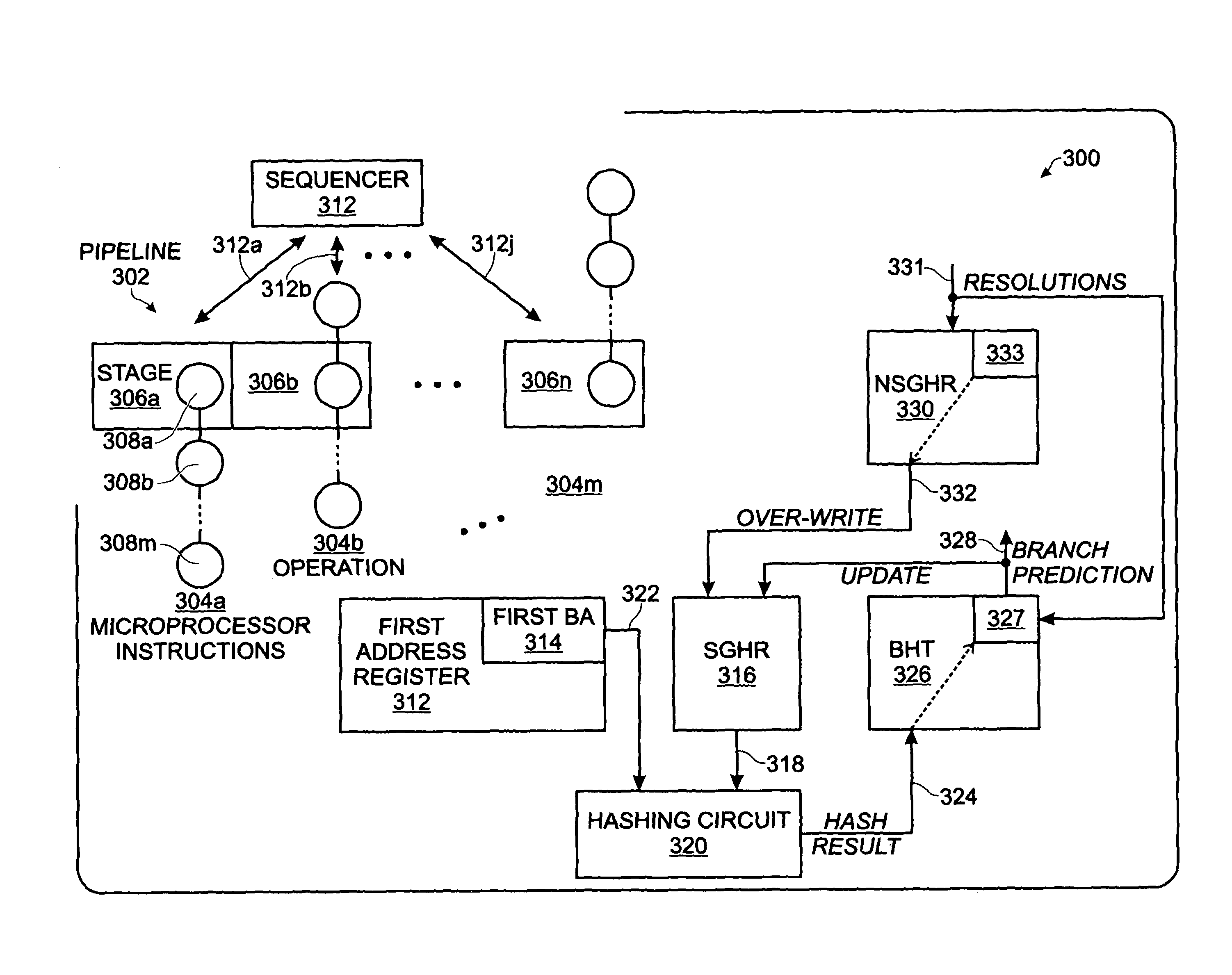 System and method for speculative global history prediction updating