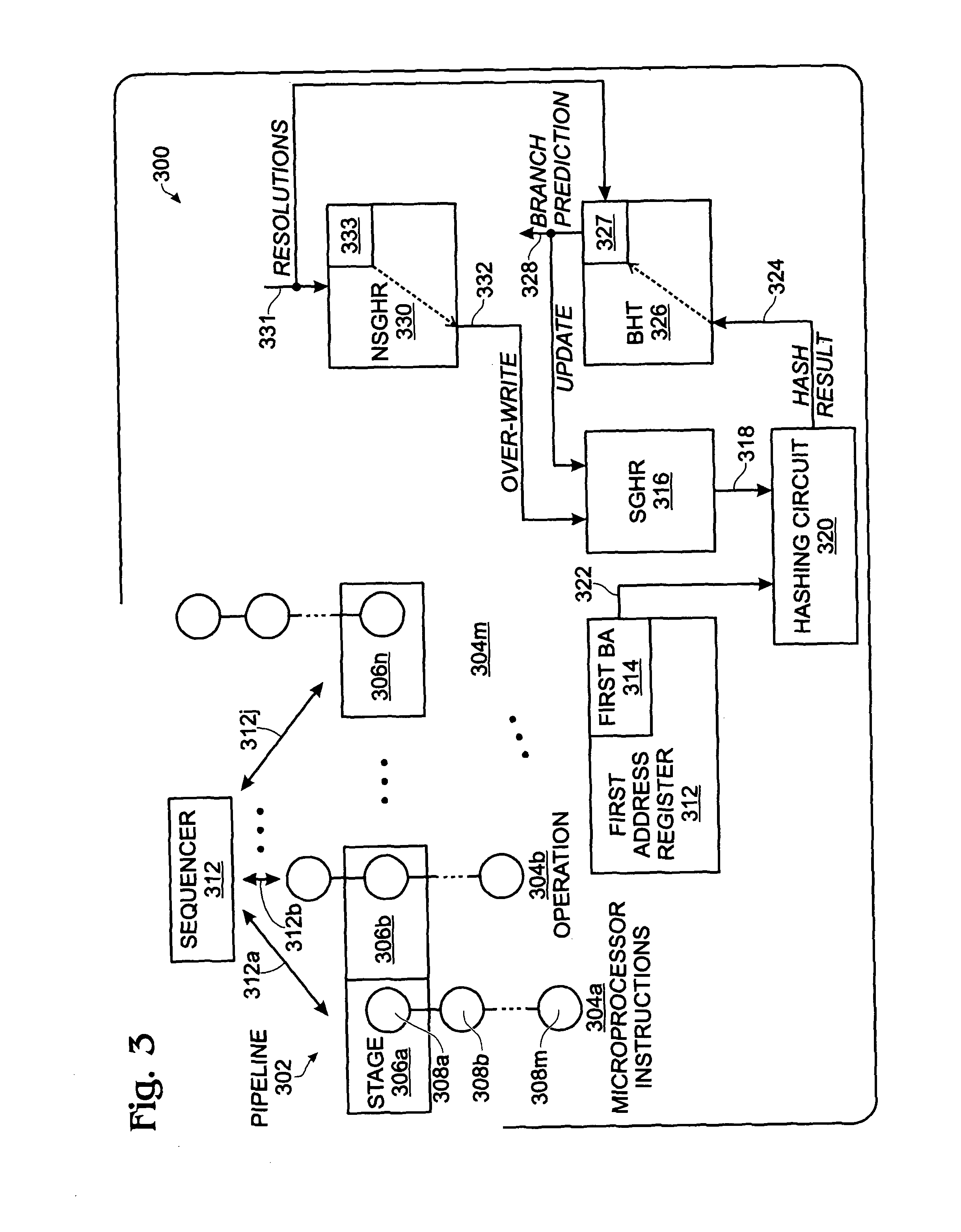 System and method for speculative global history prediction updating