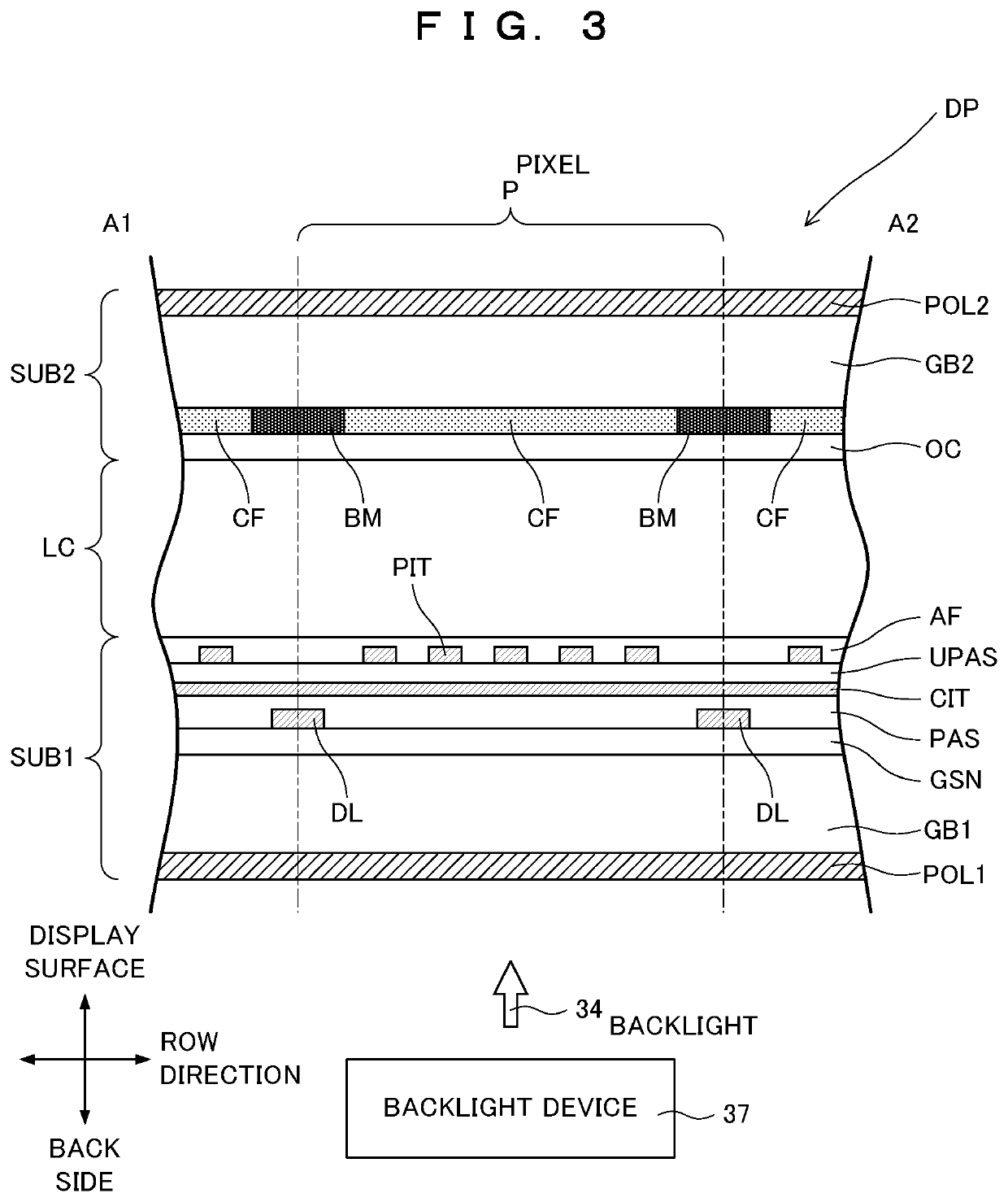 Display device, brightness defect correction method for display device, and brightness defect correction device for display device