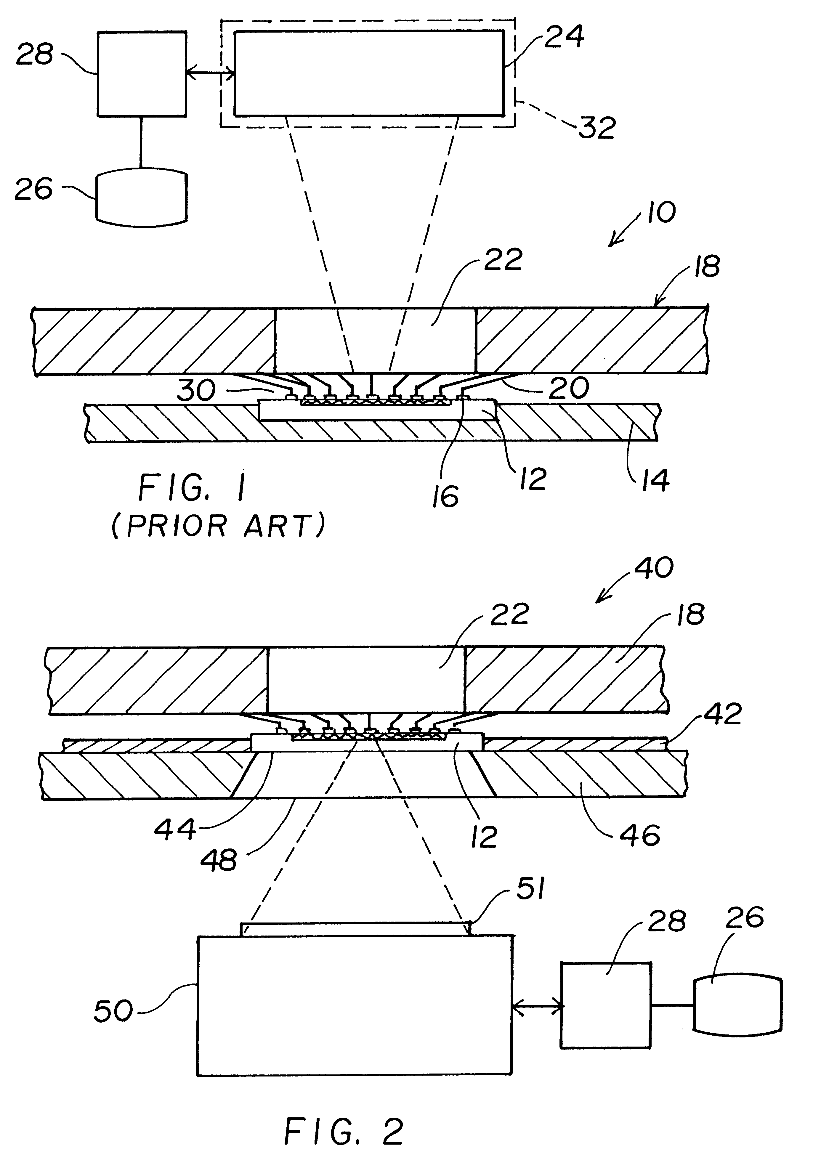 Silicon wafer probe station using back-side imaging