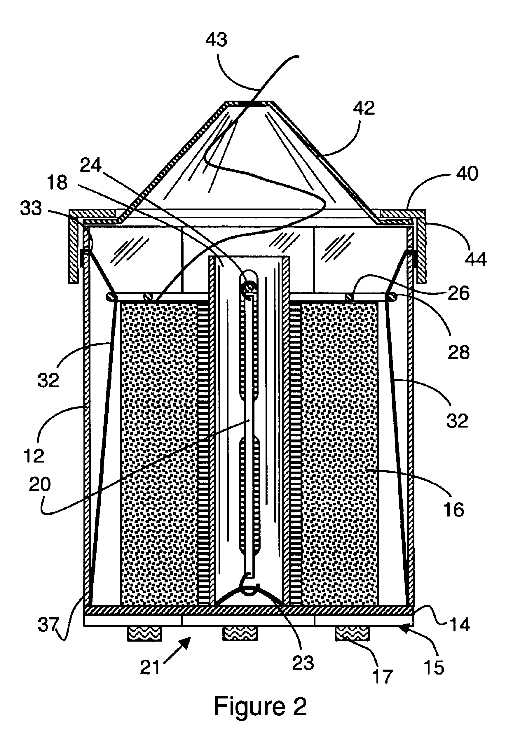 Container and retaining device for packaging and unwinding coiled welding wire