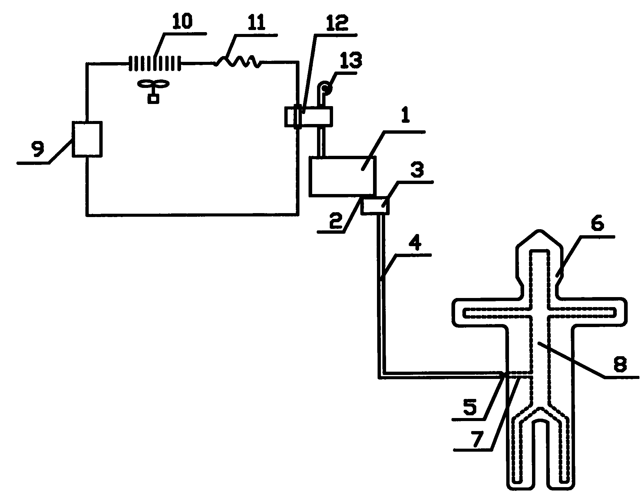 Control and energy saving air conditioning suit system of human body microenvironment