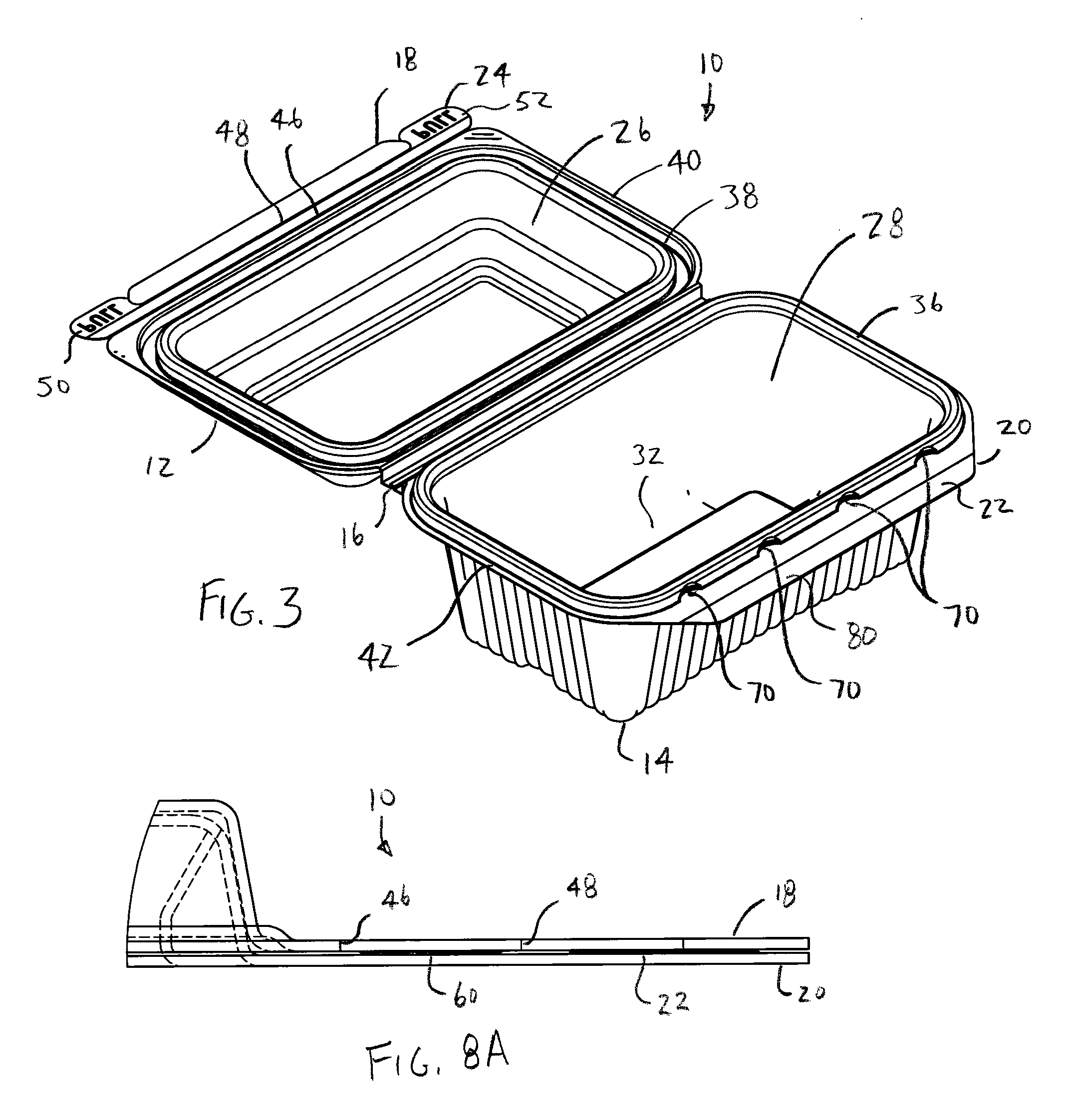 Thermoformed package with tamper evident seal