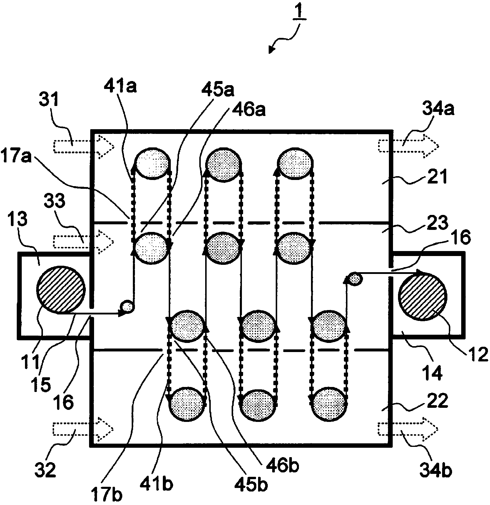 Rolled film formation apparatus