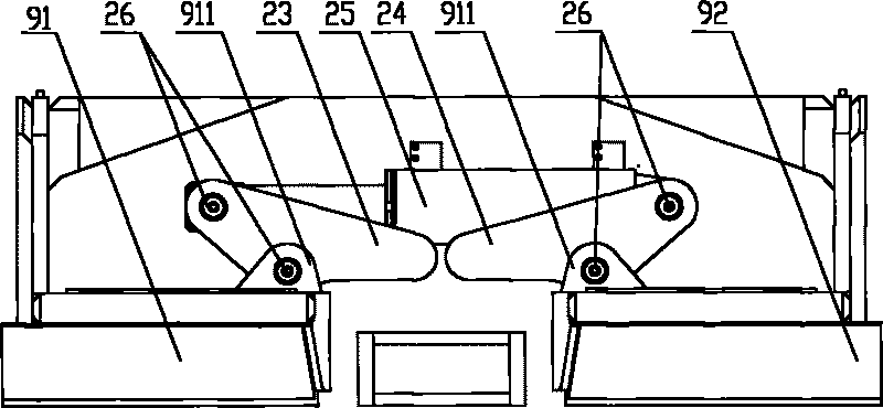 Hydraulic support and bottom lifting device thereof