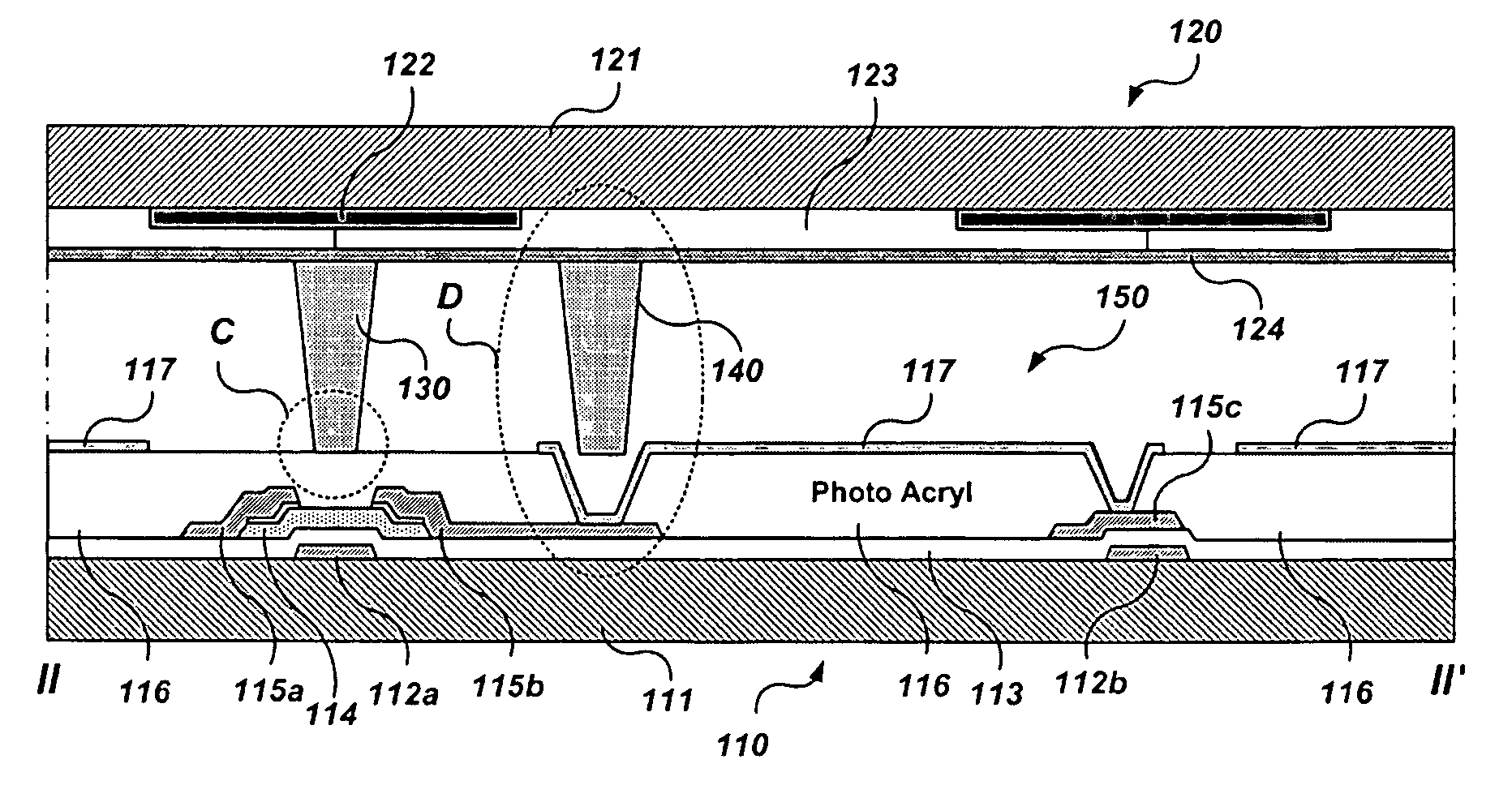 Liquid crystal panel having dual column spacer and manufacturing method thereof