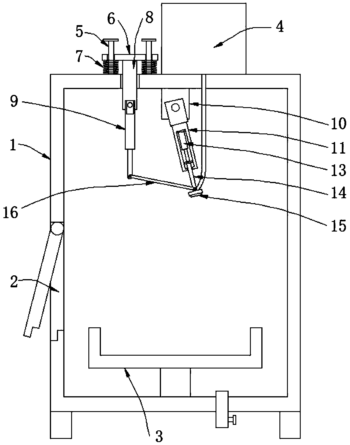 Cleaning device for machining of mechanical parts