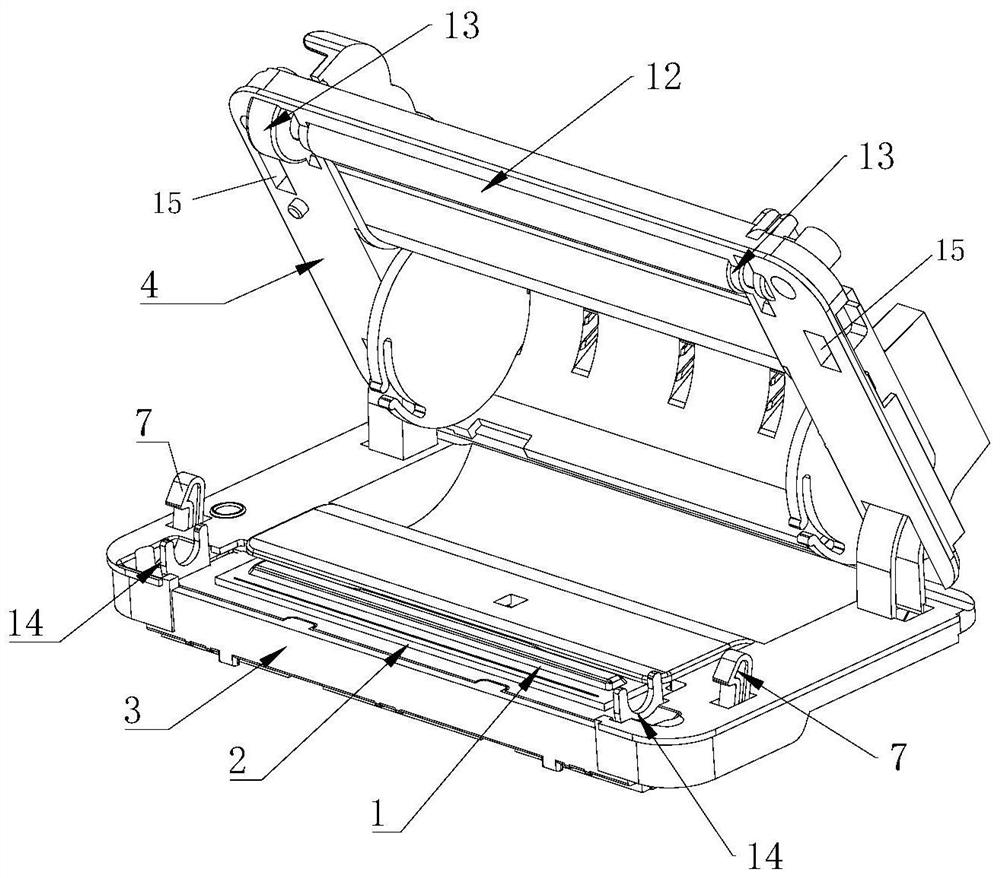 Fixing structure for thermosensitive sheet and thermosensitive printer