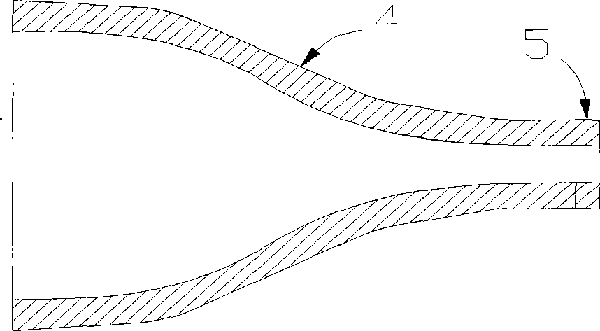 Supersonic nozzle of supersonic speed rotational flow natural gas separator