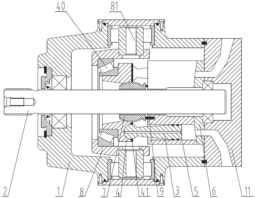 Swash plate type axial piston pump or motor