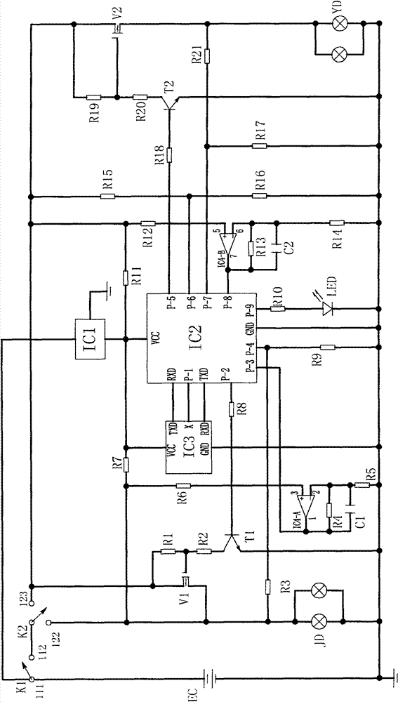 Automatic luminosity-changing device for headlights of automotive vehicle