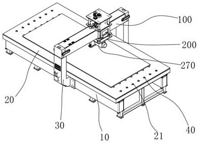 Rock plate cutting machine