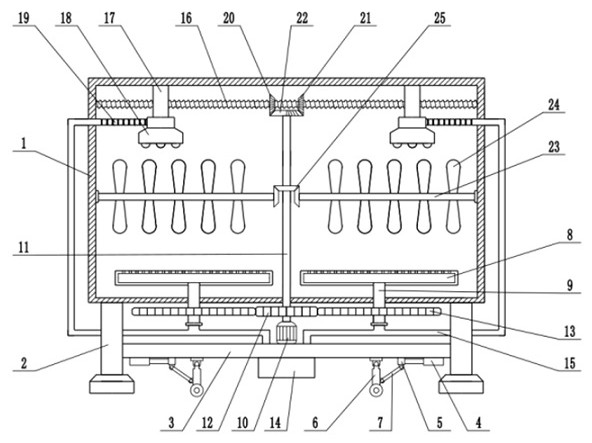 Hot air circulation drying device for capacitor production