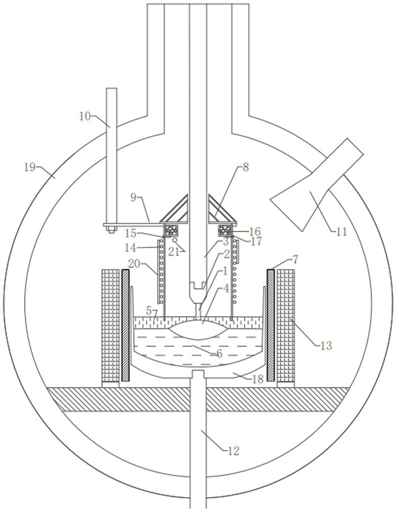 A kind of growth method of low stress crystal