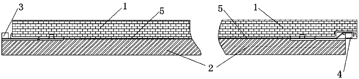 Flooring material and splicing-buckling laying method thereof