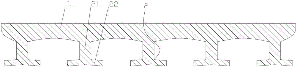 Integrated engineering floor adopting solid structure