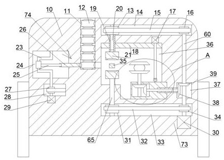 A grinding device for universal wheels capable of maintaining a silent state