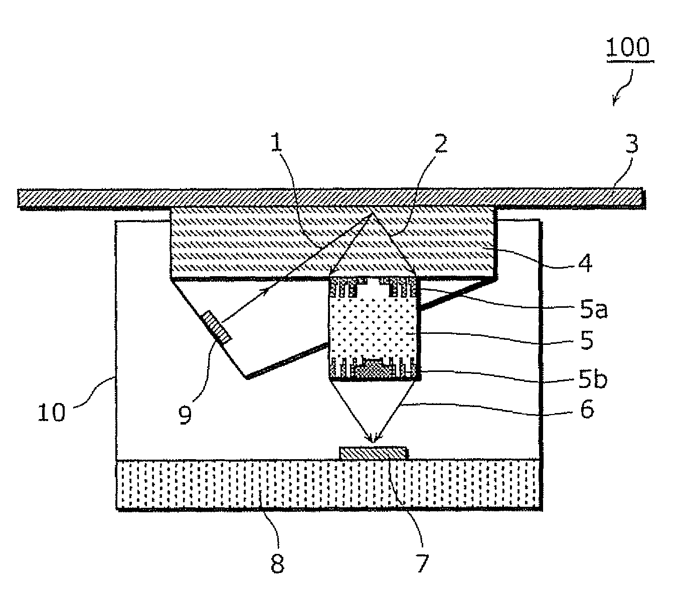 Light-collecting apparatus and contact-type solid-state imaging apparatus using the same