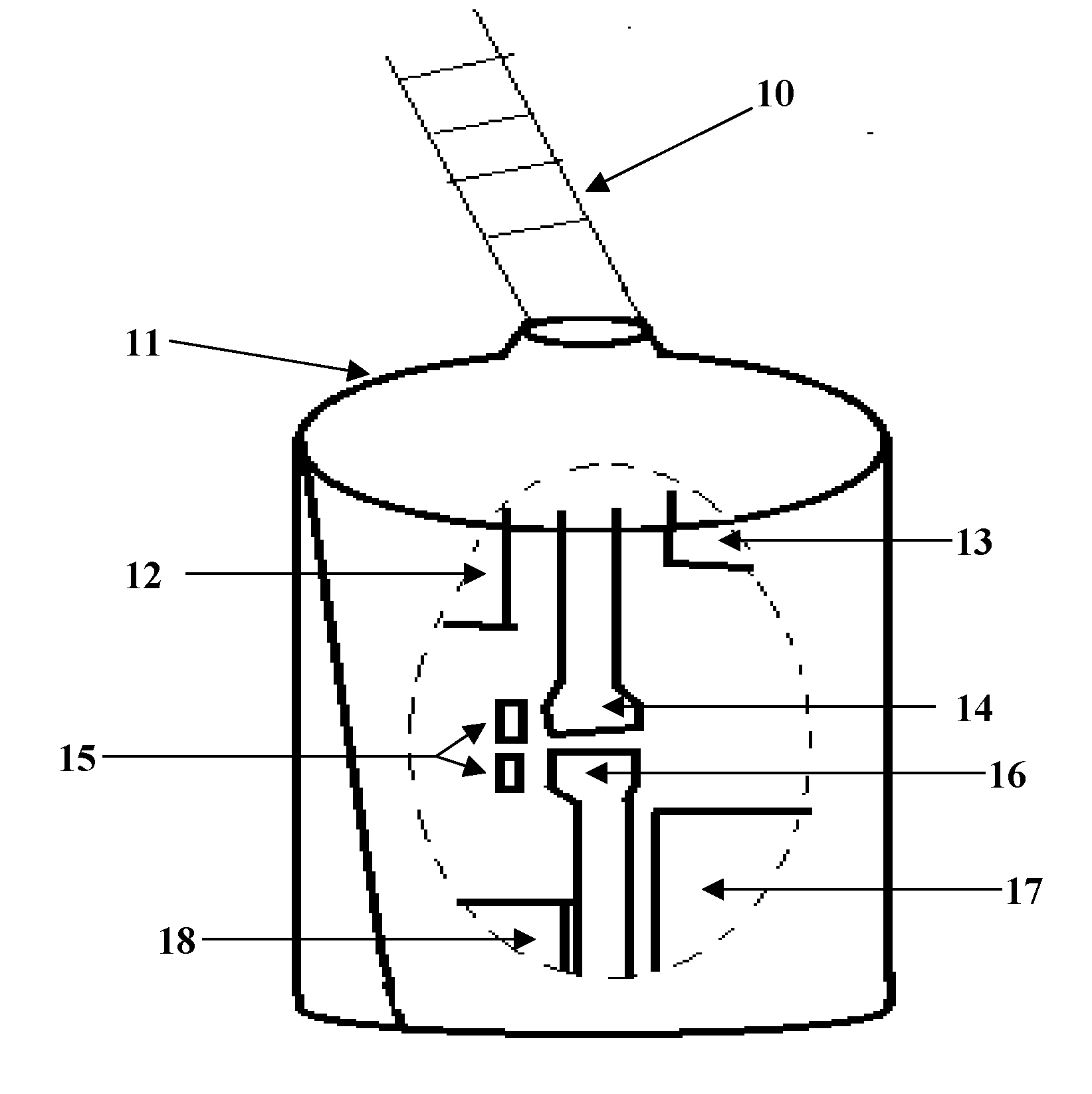 Device for detecting dislogded anchoring apparatus and the like