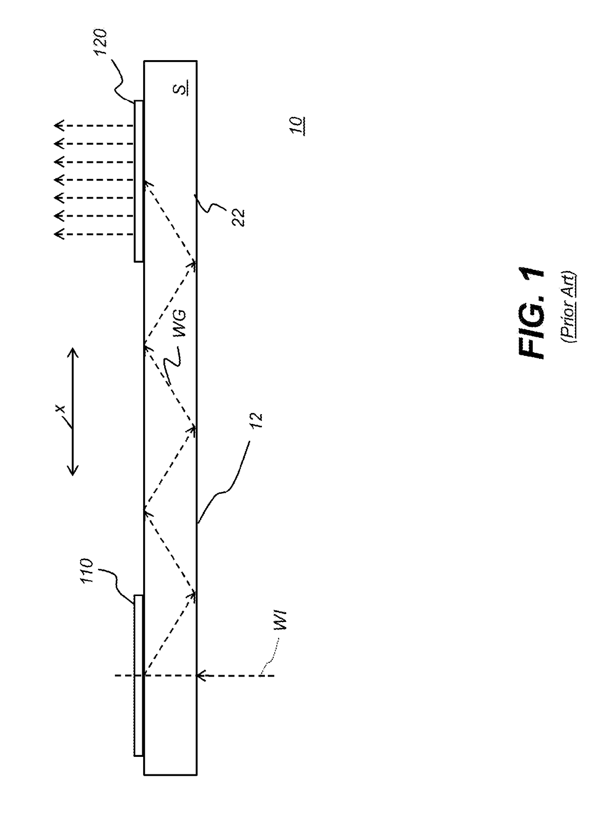 Double-sided imaging light guide with embedded dichroic filters