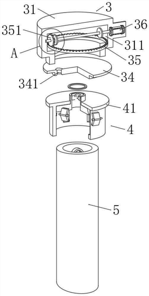 Anti-tilting fixing mechanism for piling in constructional engineering