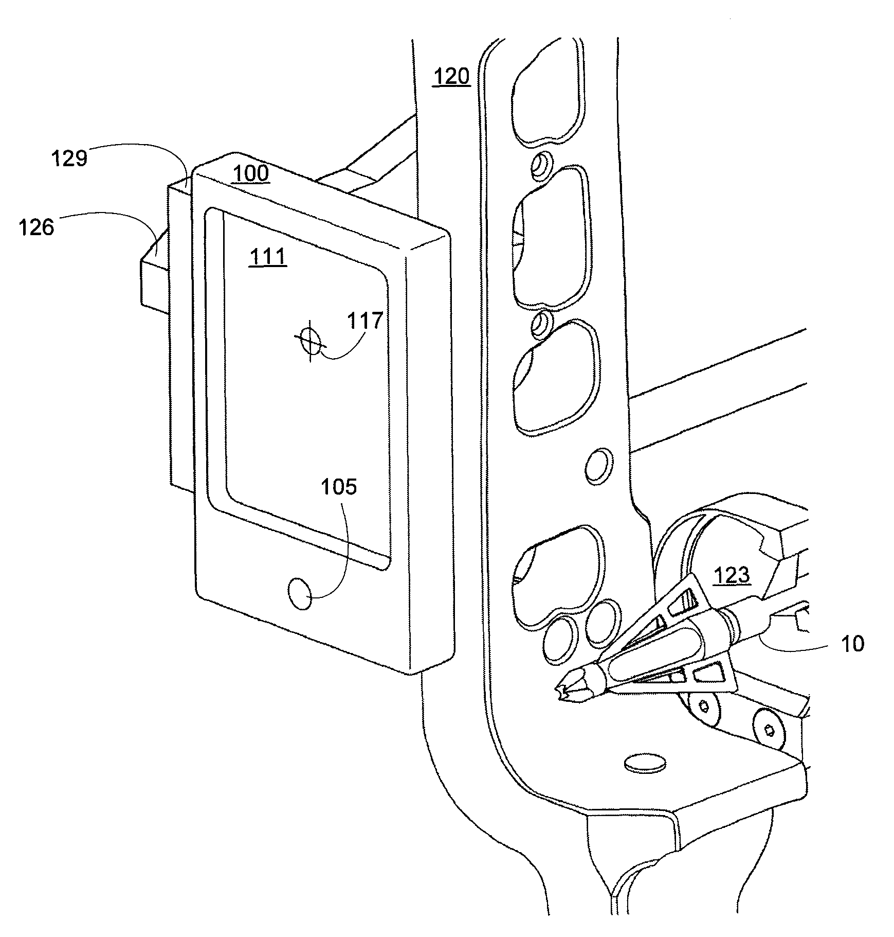 Electronic archery sighting system and bore sighting arrow