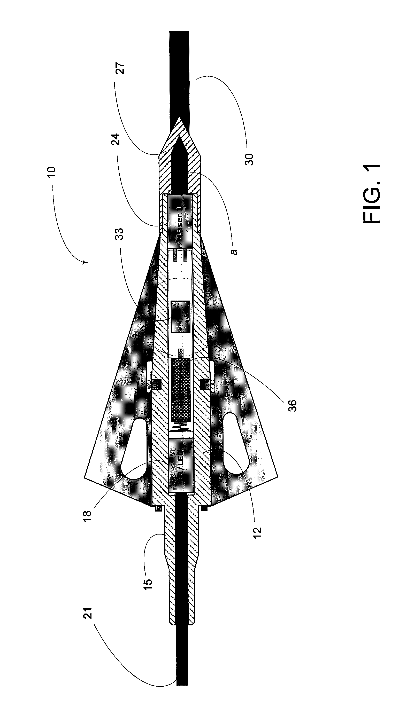 Electronic archery sighting system and bore sighting arrow