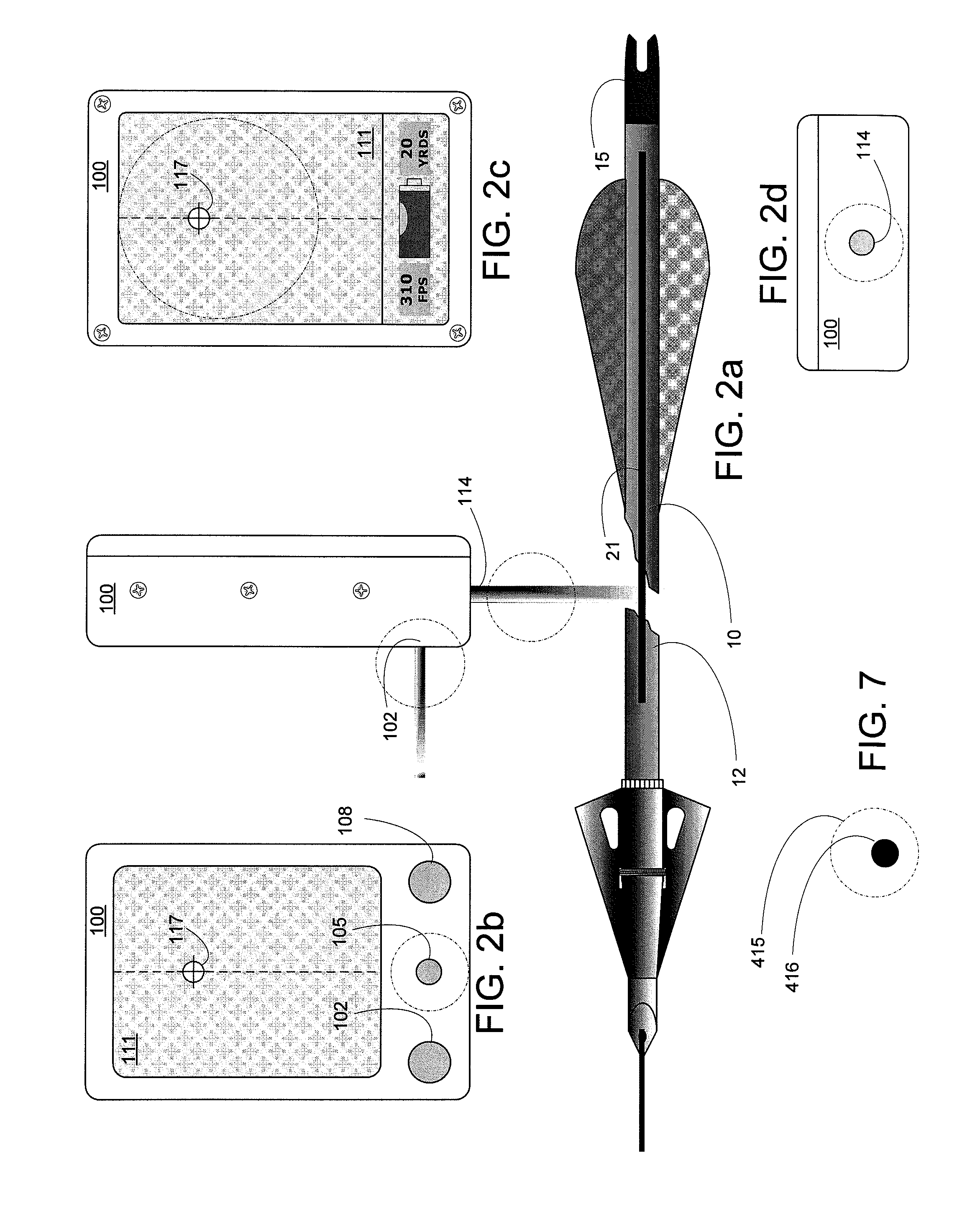 Electronic archery sighting system and bore sighting arrow