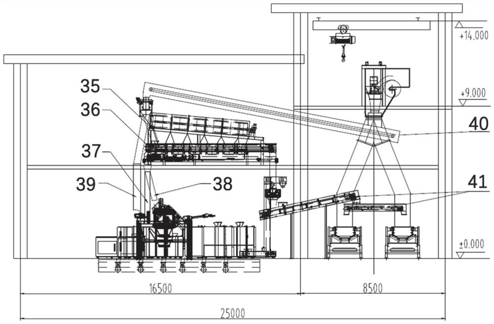 Robot comprehensive sampling and preparation system and method in metallurgical industry