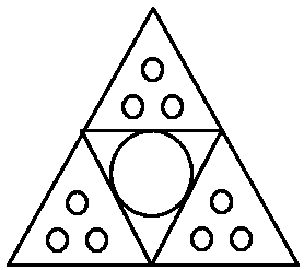 Triangular cable with optical fiber